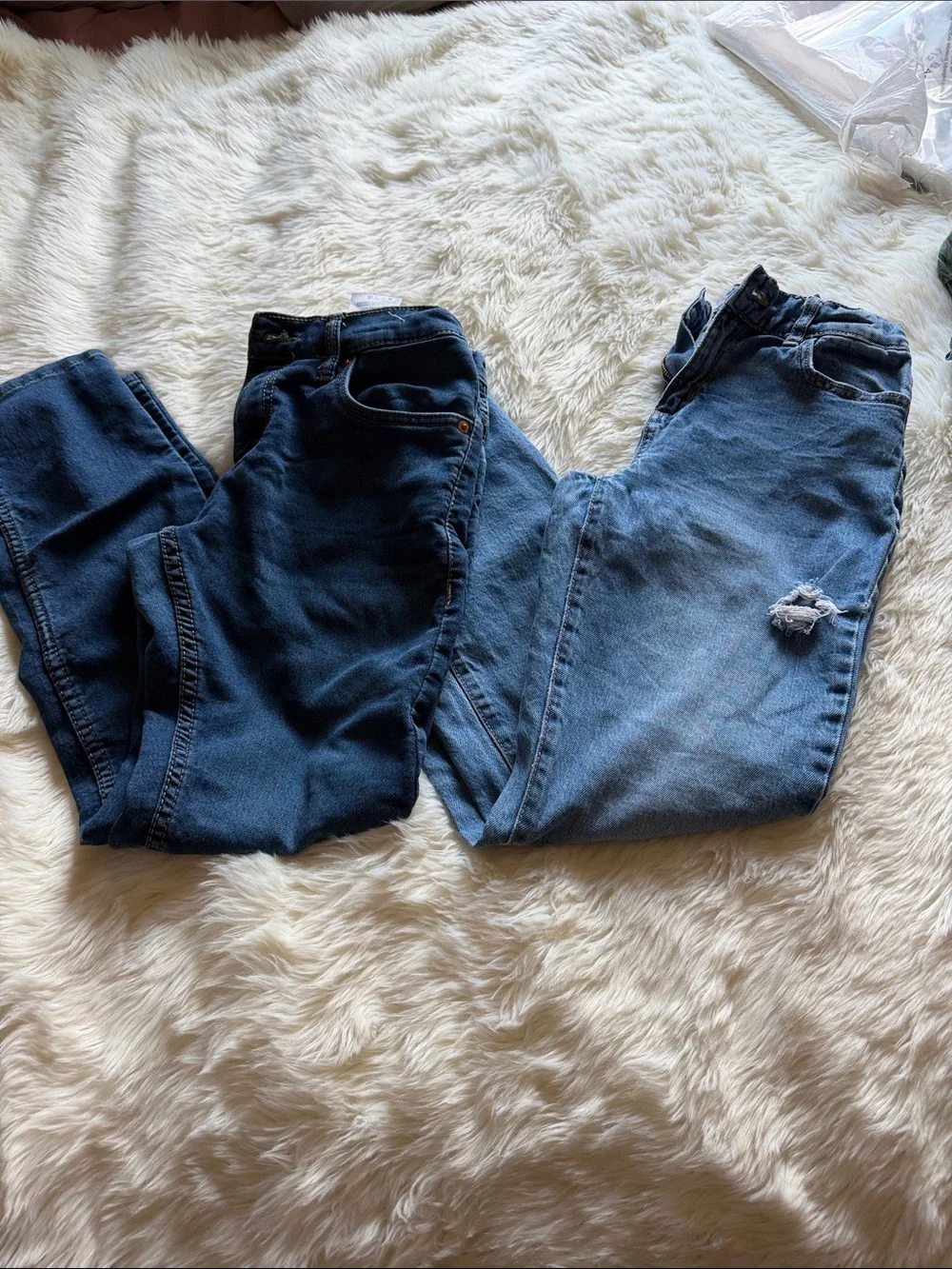 Girls Blue Denim Jeans - Classic & Light Wash Options
